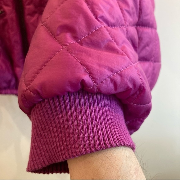 FREE PEOPLE Sz M  Puffer Doleman Bat Sleeve Drawstring Pockets Quilted Jacket - Picture 5 of 11